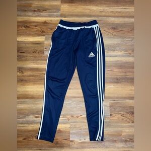 Blue Adidas joggers. Size small